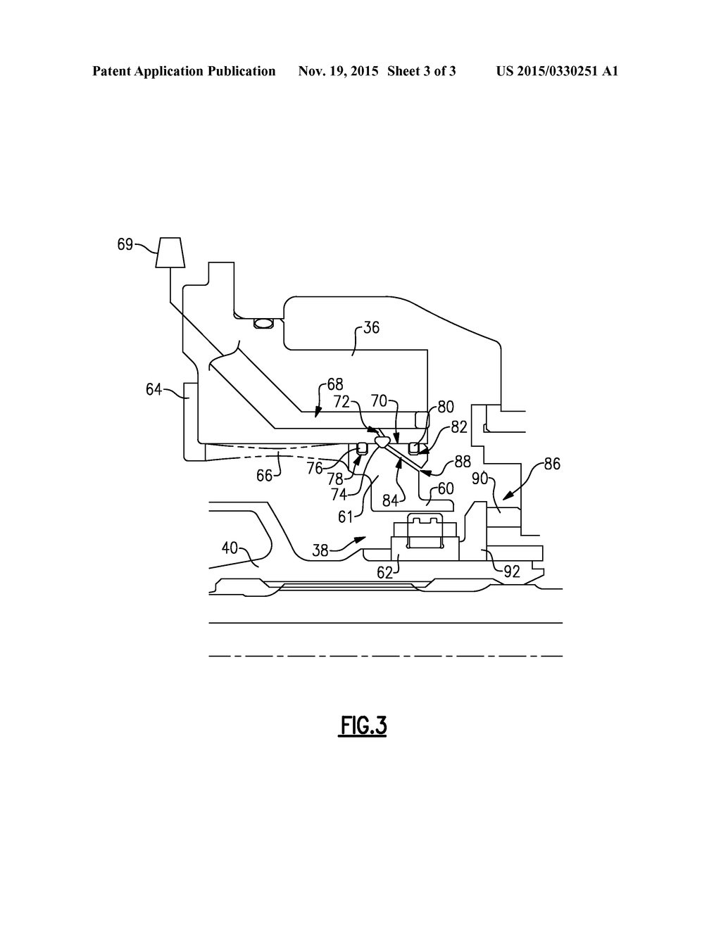 GAS TURBINE ENGINE WITH FLUID DAMPER - diagram, schematic, and image 04