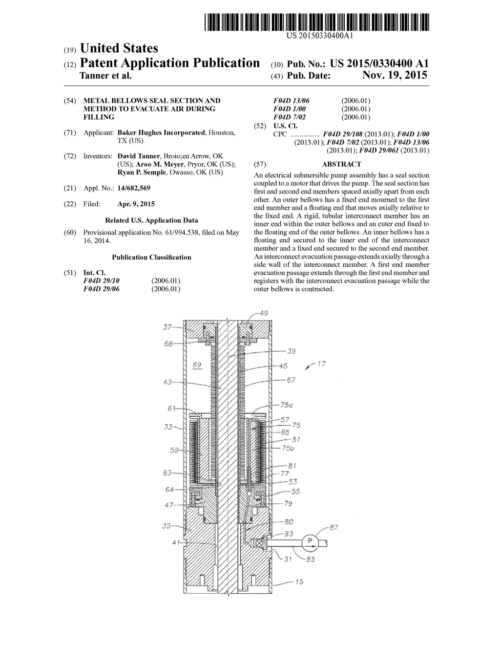 Metal Bellows Seal Section and Method to Evacuate Air During Filling - diagram, schematic, and image 01