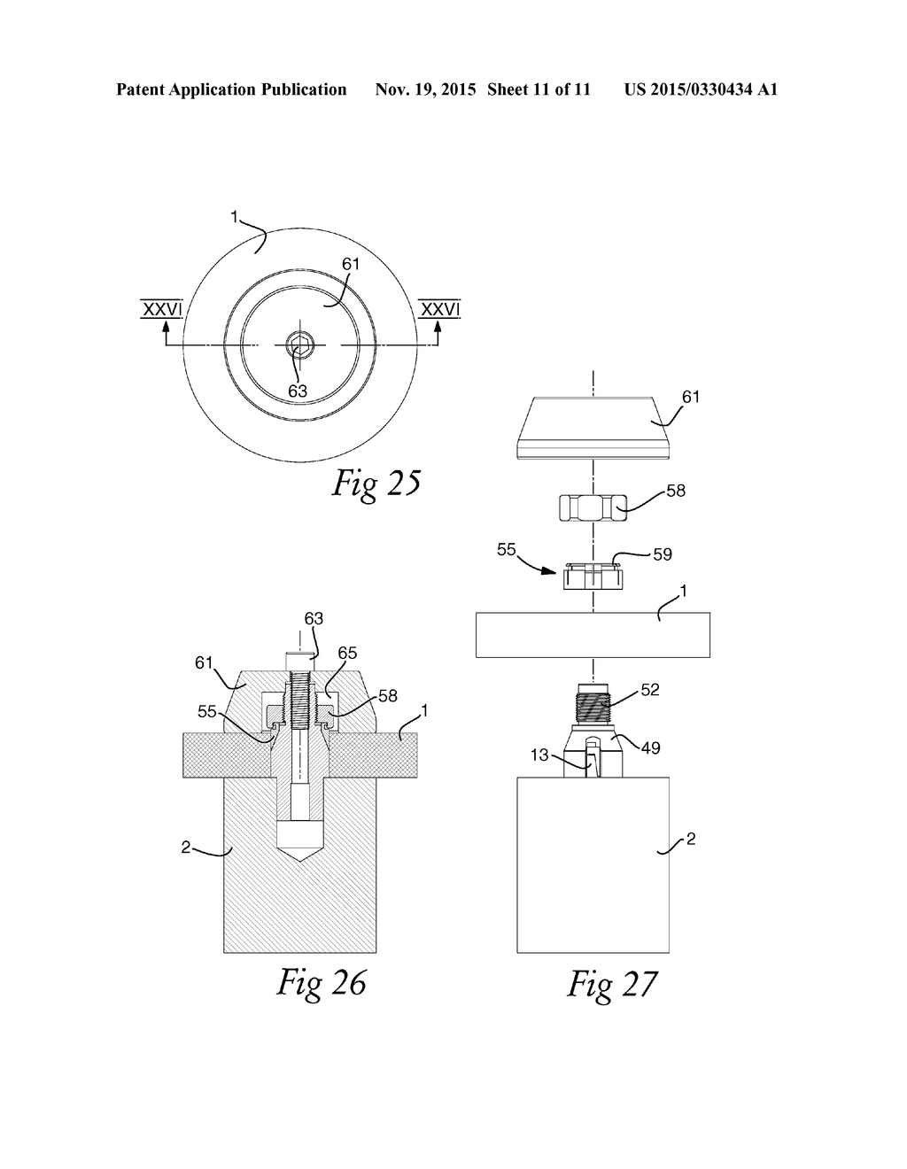 Fixation arrangement as well as an interchangeable part and a lock key - diagram, schematic, and image 12