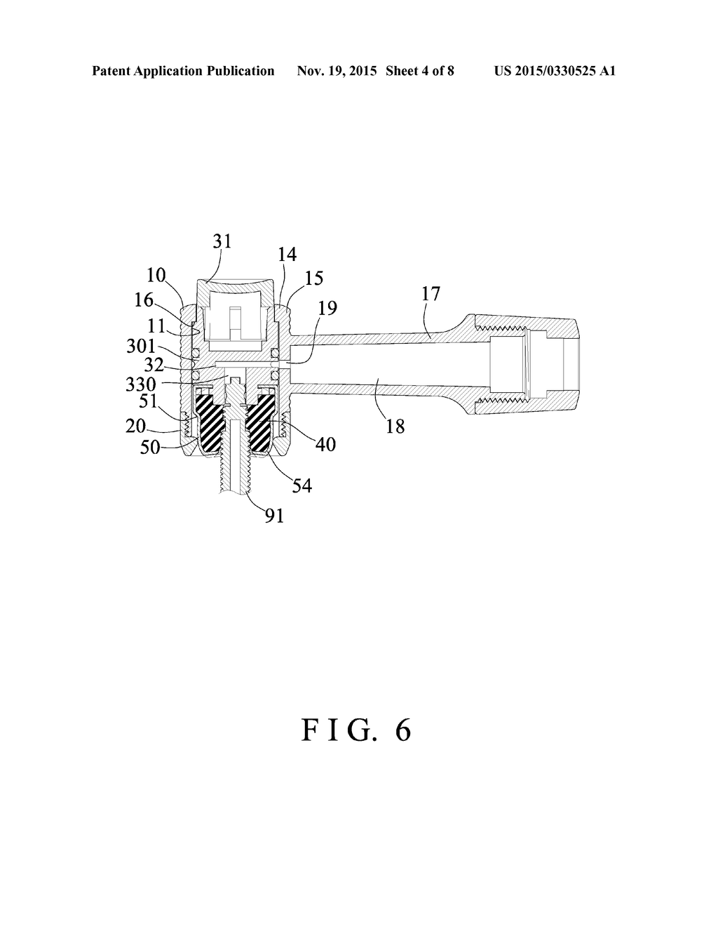 AIR VALVE CONNECTING DEVICE HAVING AUTOMATIC GRIPPING STRUCTURE - diagram, schematic, and image 05