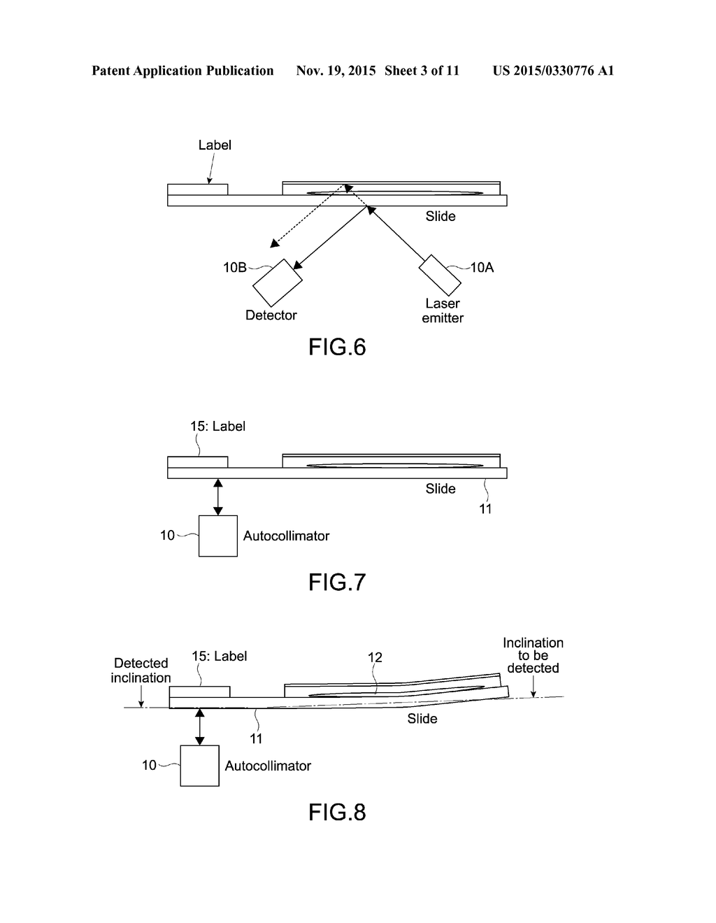 IMAGE OBTAINING APPARATUS, AND METHOD OF MEASURING AN INCLINATION OF A     SLIDE - diagram, schematic, and image 04