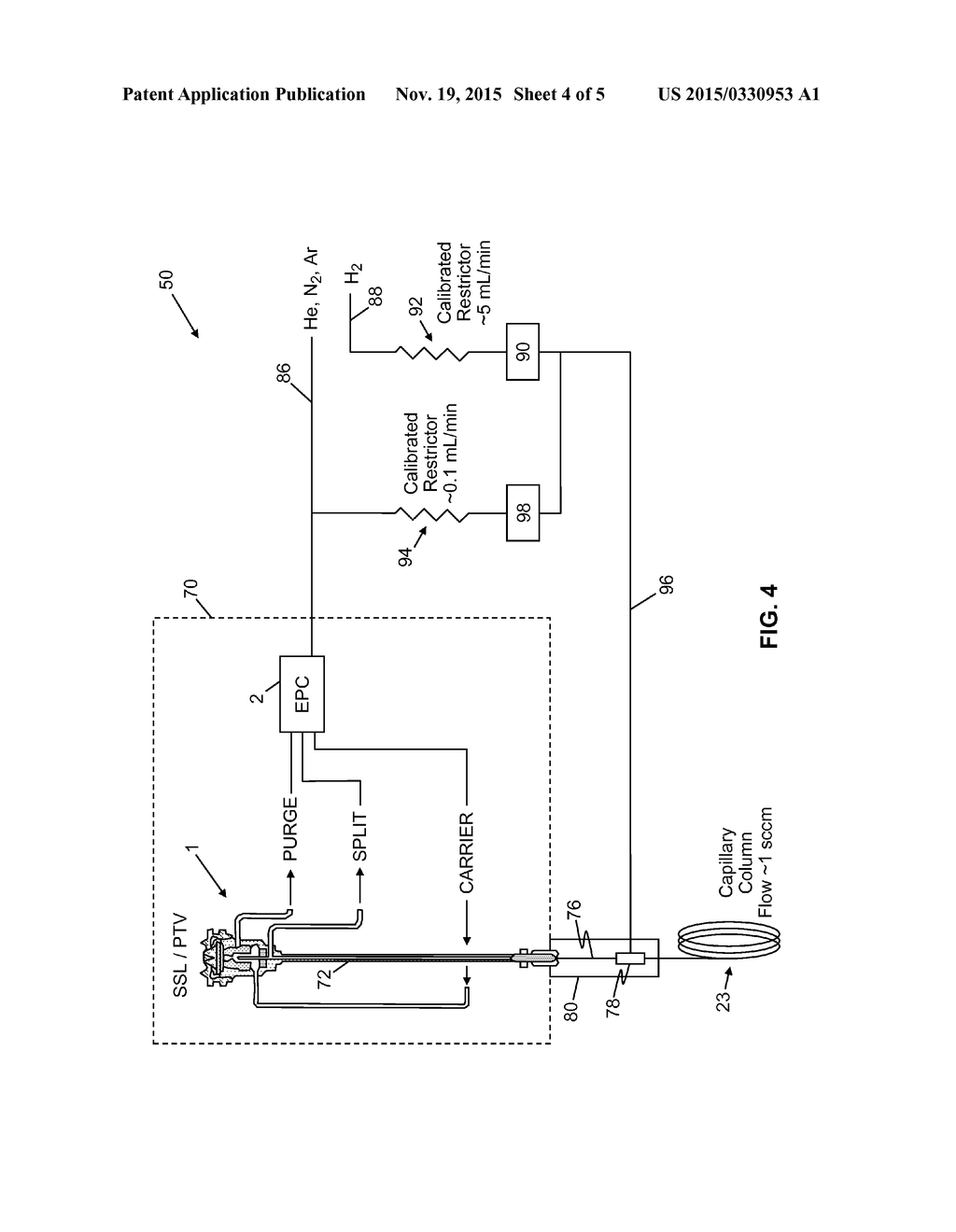 Gas Chromatograph System Employing Hydrogen Carrier Gas - diagram, schematic, and image 05