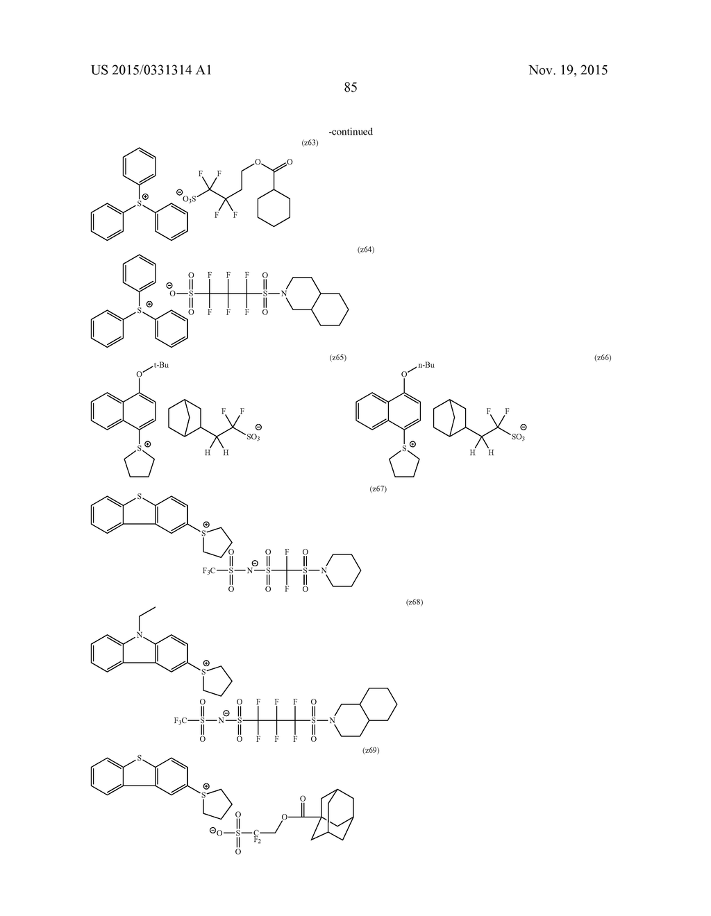 PATTERN FORMING METHOD, COMPOUND USED THEREIN, ACTINIC RAY-SENSITIVE OR     RADIATION-SENSITIVE RESIN COMPOSITION, RESIST FILM, MANUFACTURING METHOD     OF ELECTRONIC DEVICE, AND ELECTRONIC DEVICE - diagram, schematic, and image 88