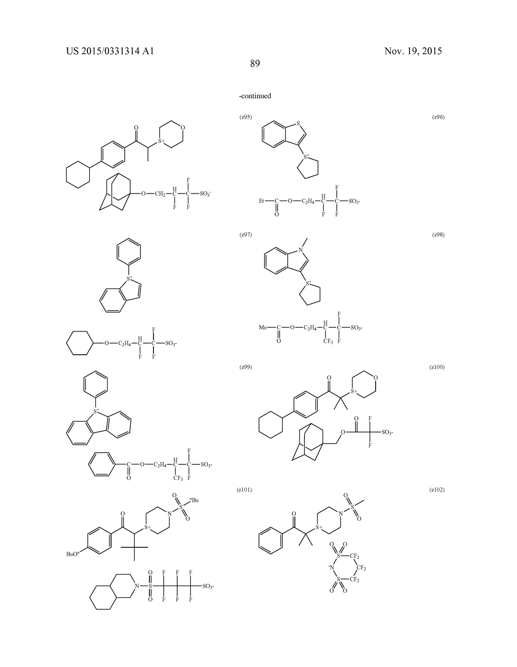 PATTERN FORMING METHOD, COMPOUND USED THEREIN, ACTINIC RAY-SENSITIVE OR     RADIATION-SENSITIVE RESIN COMPOSITION, RESIST FILM, MANUFACTURING METHOD     OF ELECTRONIC DEVICE, AND ELECTRONIC DEVICE - diagram, schematic, and image 92