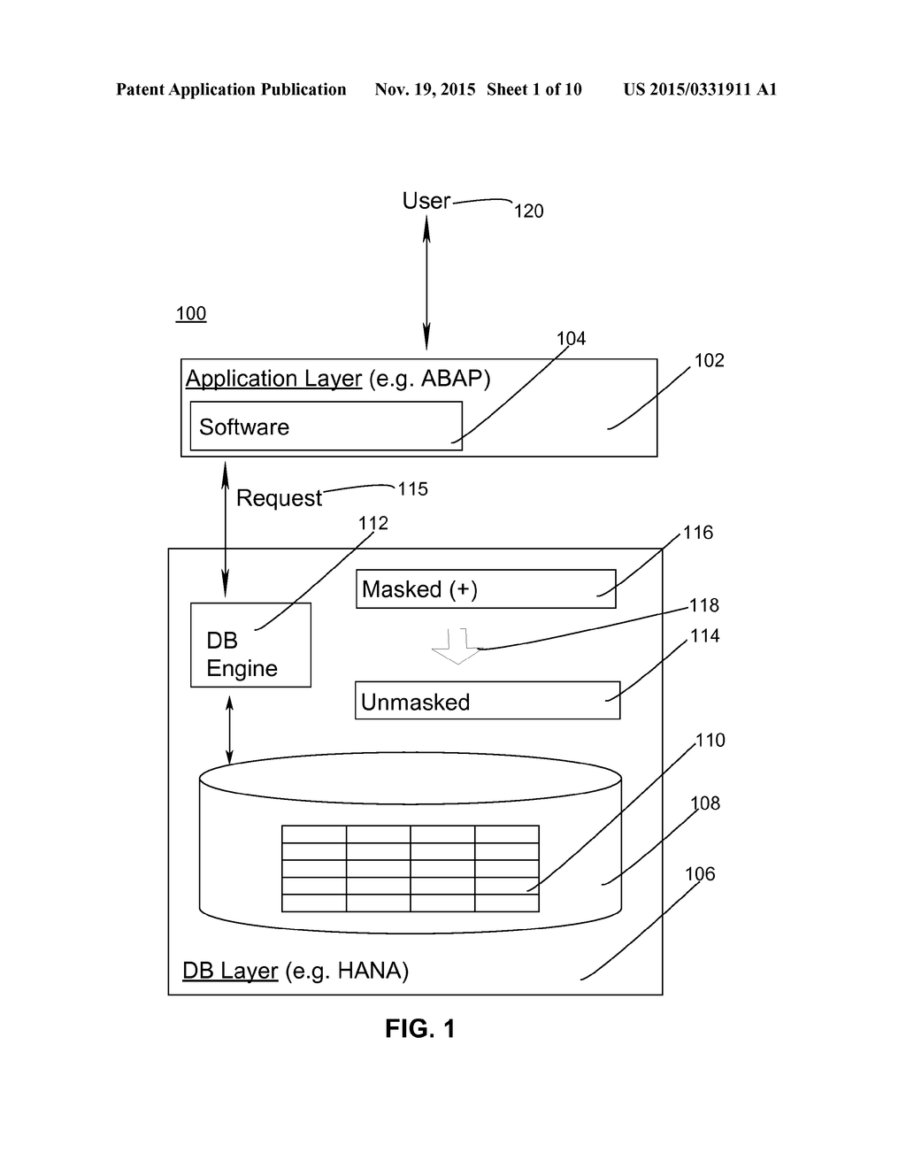 Intelligent Unmasking in an In-Memory Database - diagram, schematic, and image 02