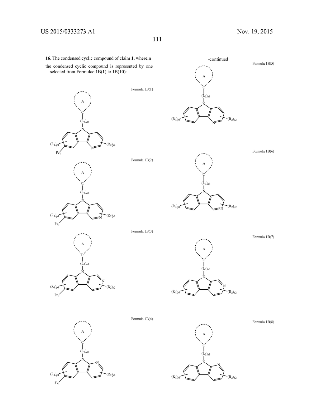 CONDENSED CYCLIC COMPOUND AND ORGANIC LIGHT-EMITTING DEVICE INCLUDING THE     SAME - diagram, schematic, and image 113