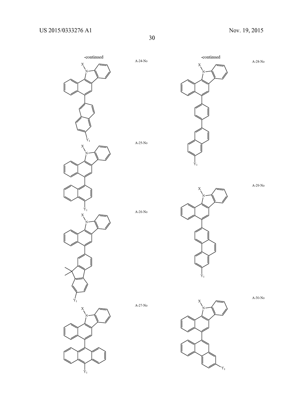 MATERIAL FOR ORGANIC ELECTRONIC DEVICE, AND ORGANIC ELECTRONIC DEVICE     USING THE SAME - diagram, schematic, and image 39