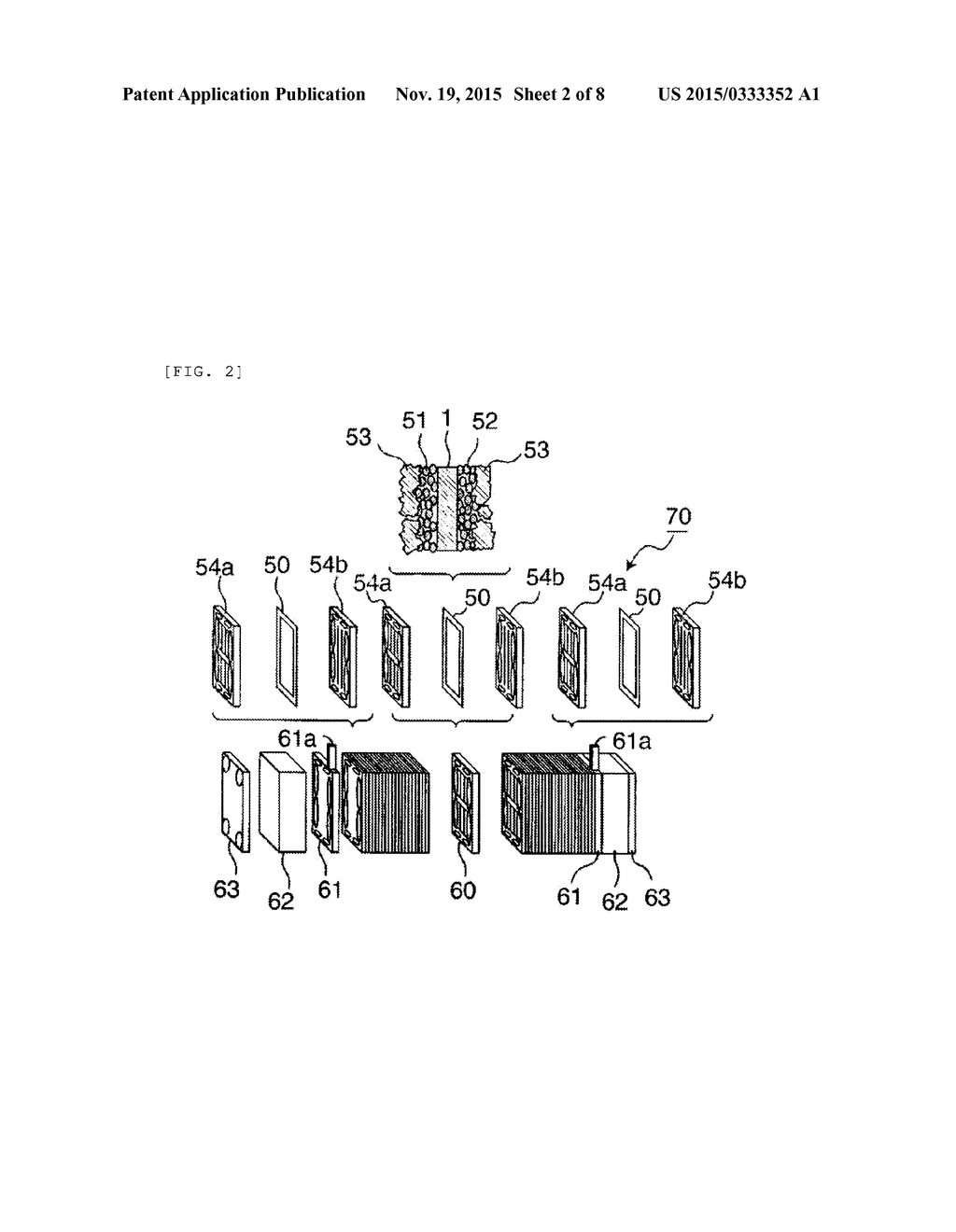 MEMBRANE ELECTRODE ASSEMBLY FOR POLYMER ELECTROLYTE FUEL CELL, METHOD OF     PRODUCING THE SAME AND POLYMER ELECTROLYTE FUEL CELL - diagram, schematic, and image 03