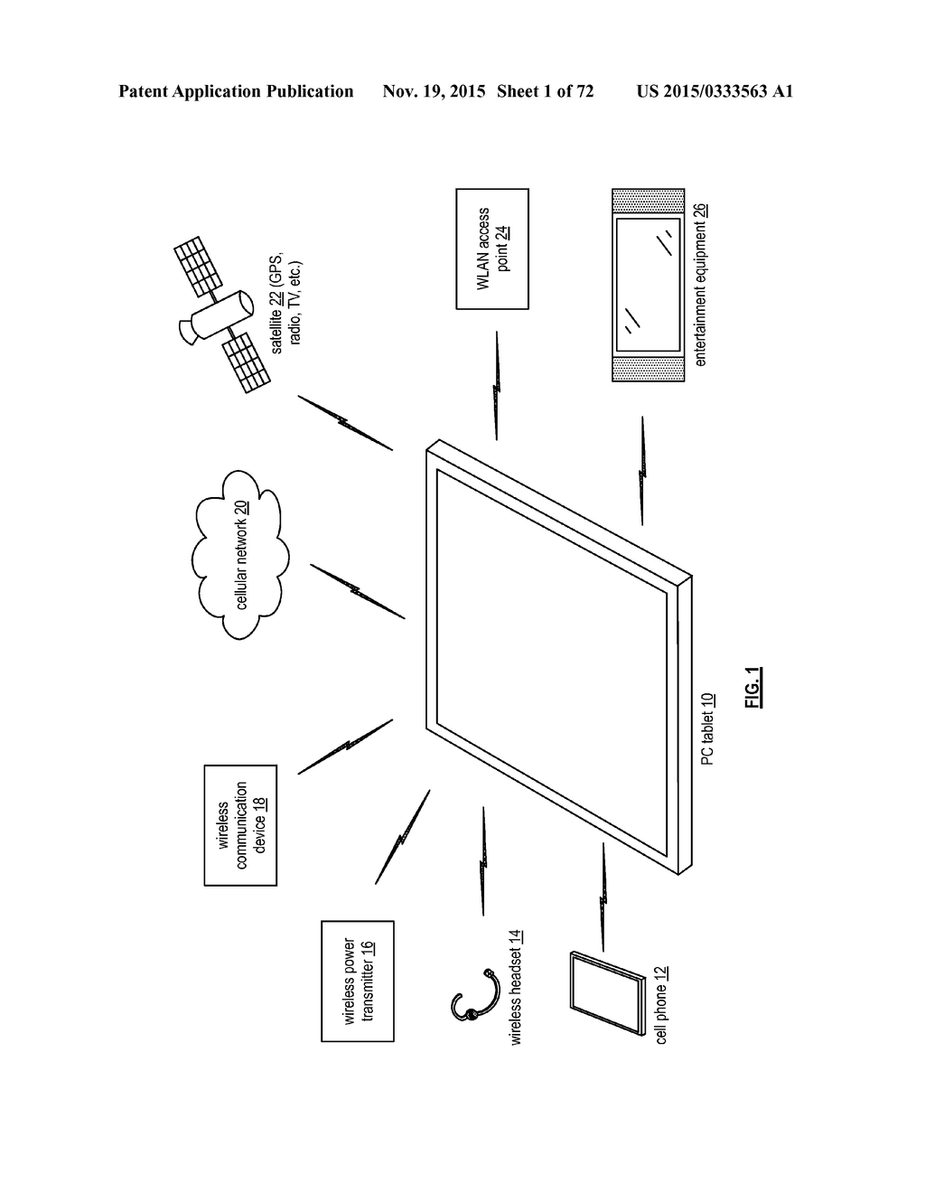 PORTABLE COMPUTING DEVICE WITH WIRELESS POWER DISTRIBUTION - diagram, schematic, and image 02