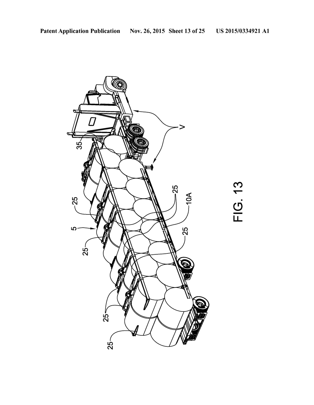 APPARATUS AND METHODS FOR CONTAINING BALES ON A TRANSPORT VEHICLE - diagram, schematic, and image 14