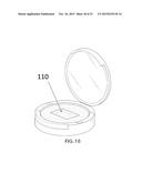 PRESSED COSMETIC POWDER CAKE DEVICES AND METHODS diagram and image