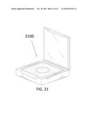 PRESSED COSMETIC POWDER CAKE DEVICES AND METHODS diagram and image