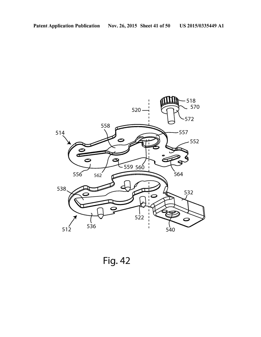 SYSTEMS AND METHODS FOR MOBILE BEARING PROSTHETIC KNEE - diagram, schematic, and image 42