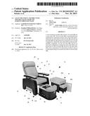 SALON TREATMENT ASSEMBLY WITH MOVABLE SALON CHAIR AND HARD-PLUMBED FOOT     BATH diagram and image