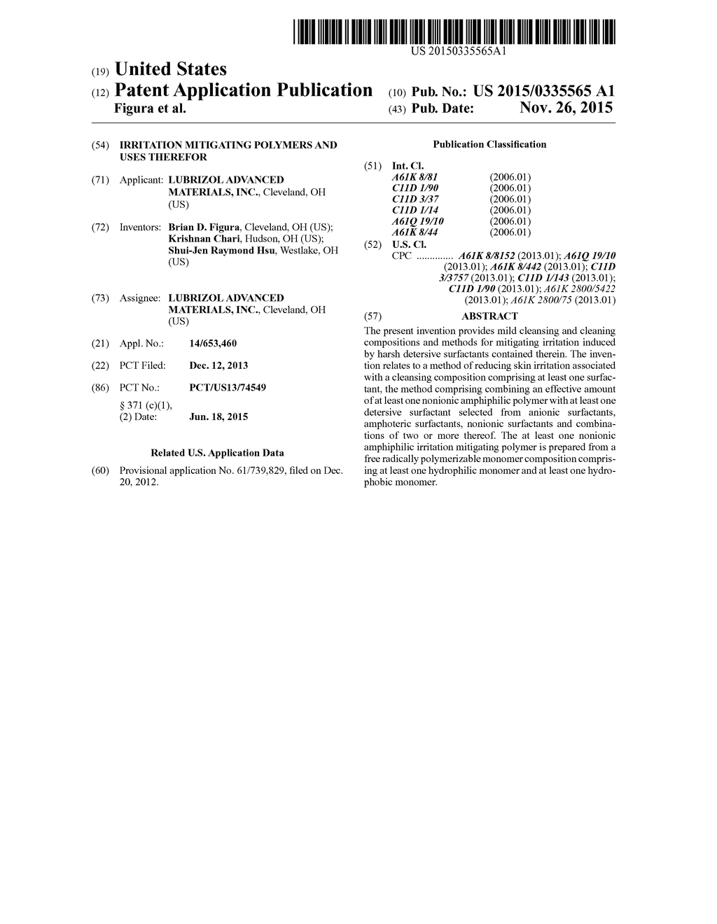 IRRITATION MITIGATING POLYMERS AND USES THEREFOR - diagram, schematic, and image 01