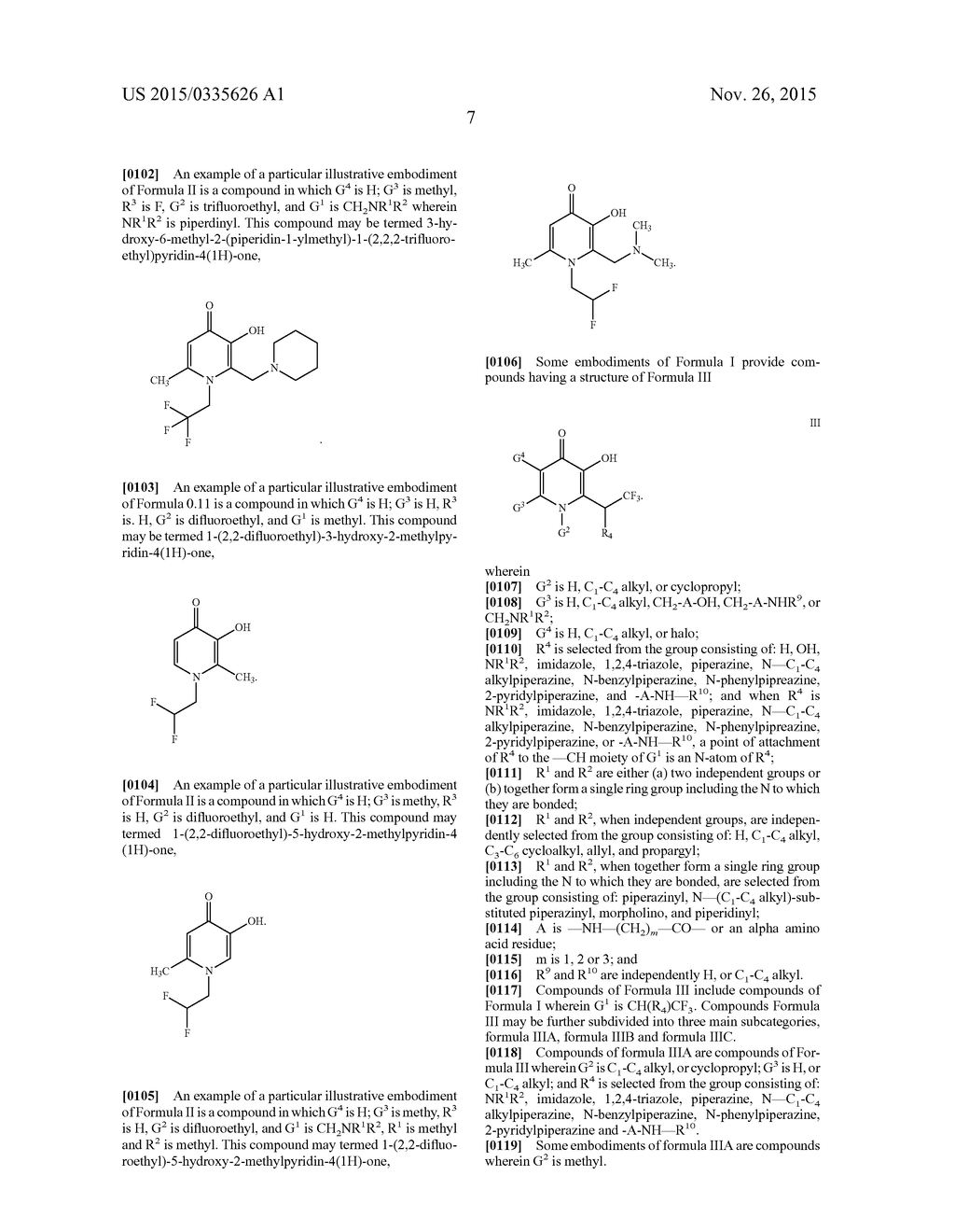 FLUORINATED DERIVATIVES OF 3-HYDROXYPYRIDIN-4-ONES - diagram, schematic, and image 22