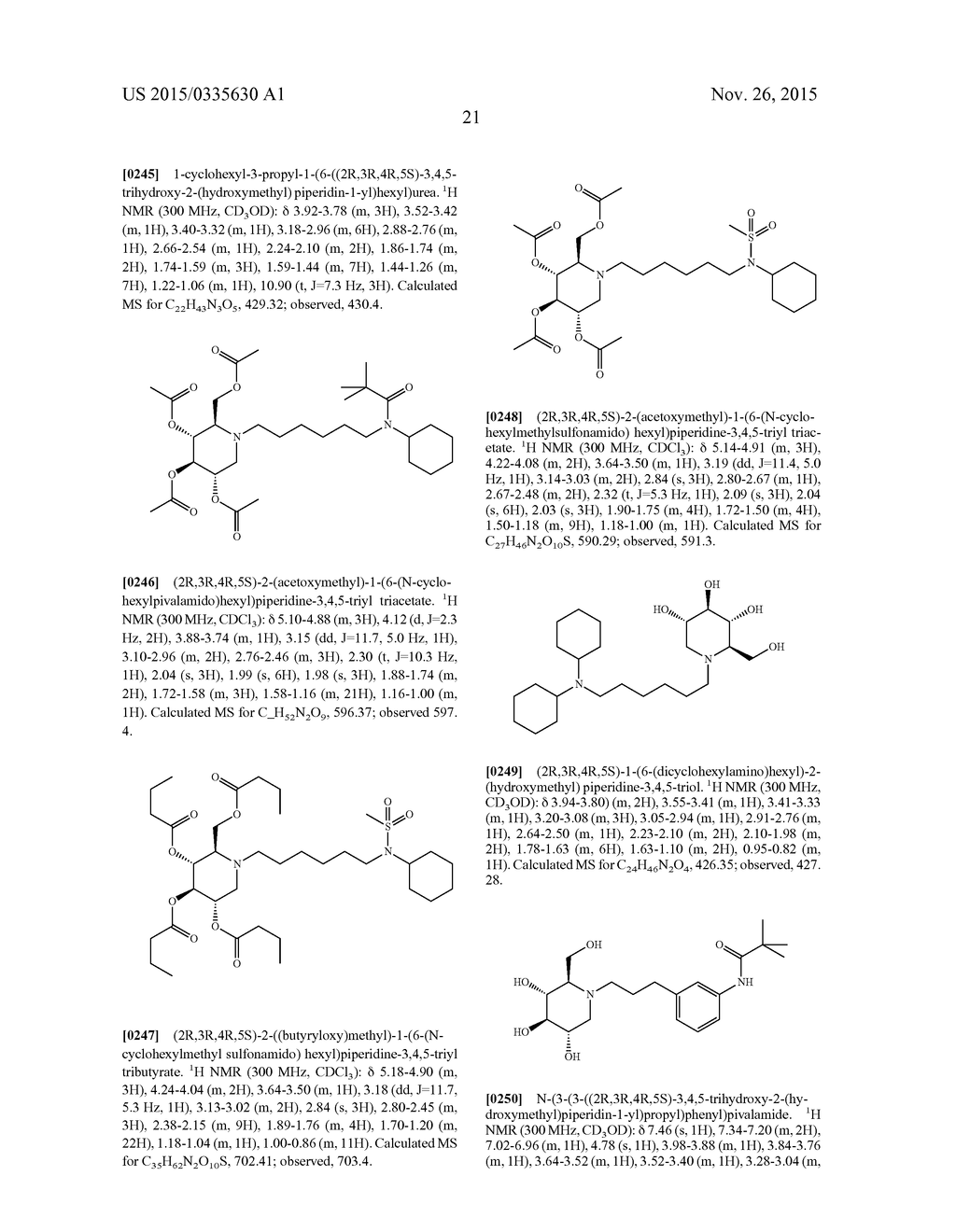 Novel Alkylated Imino Sugars Exhibiting Glucosidase Inhibition and Their     Method of Use - diagram, schematic, and image 22