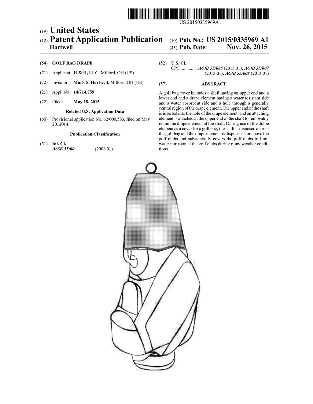 GOLF BAG DRAPE - diagram, schematic, and image 01