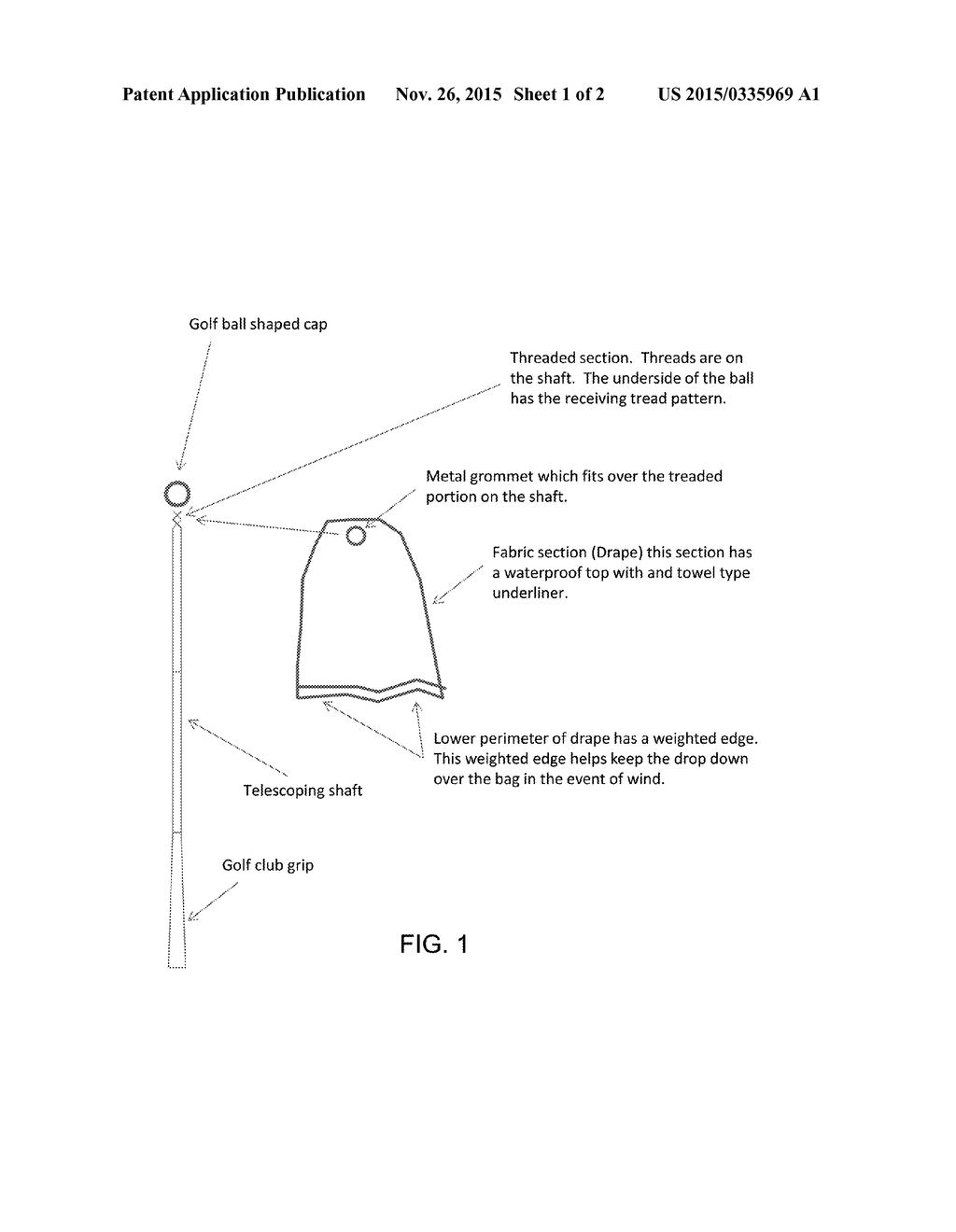 GOLF BAG DRAPE - diagram, schematic, and image 02
