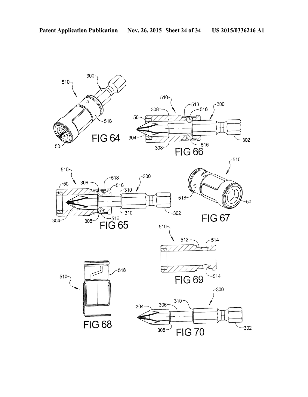 TOOL BITS WITH FLOATING MAGNET SLEEVES - diagram, schematic, and image 25