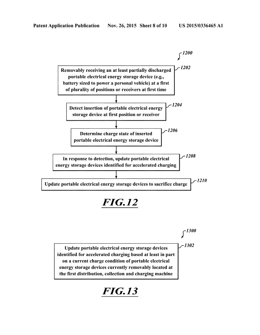 APPARATUS, METHOD AND ARTICLE FOR COLLECTION, CHARGING AND DISTRIBUTING     POWER STORAGE DEVICES, SUCH AS BATTERIES - diagram, schematic, and image 09