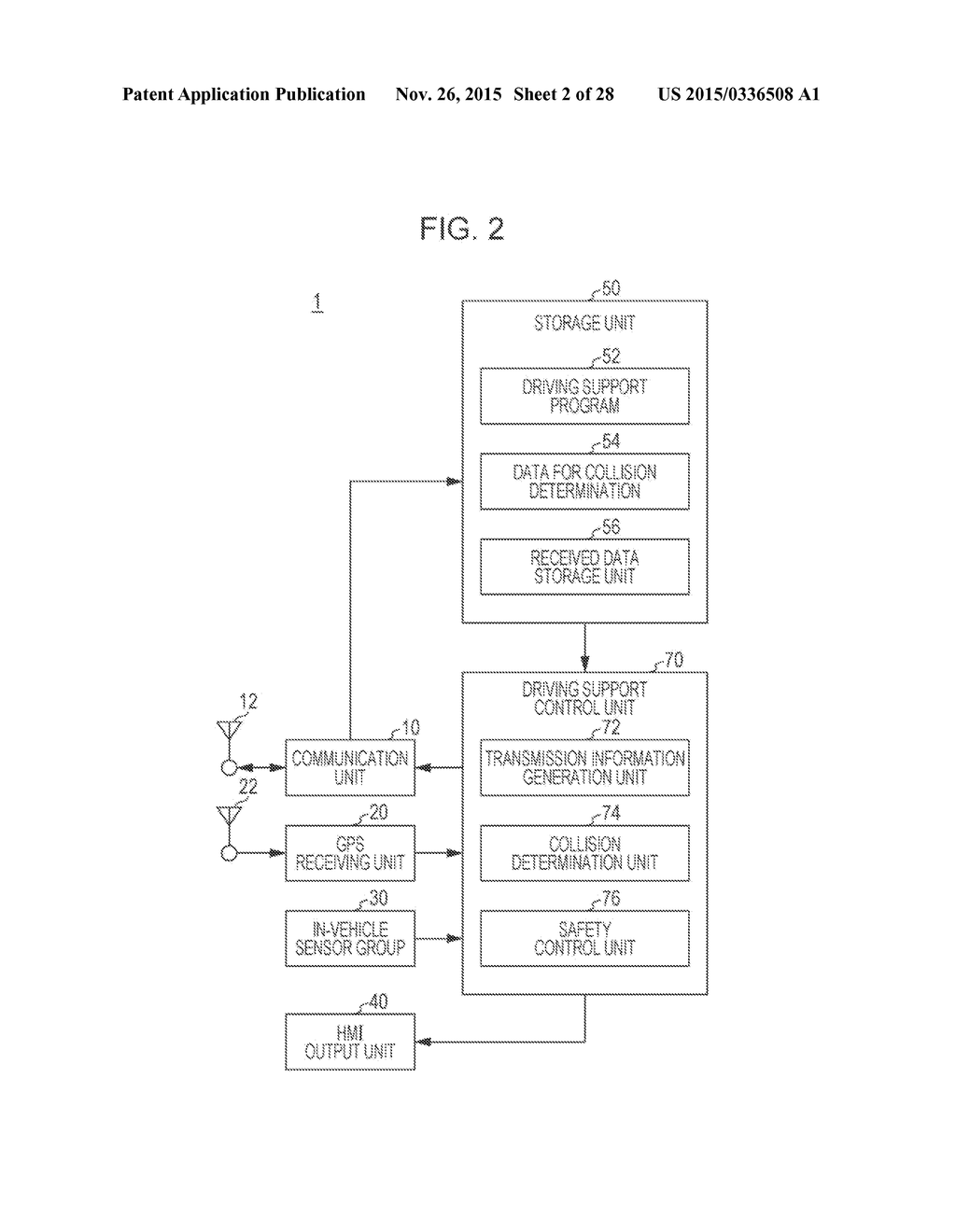 DRIVING SUPPORT DEVICE, VEHICLE, AND CONTROL PROGRAM - diagram, schematic, and image 03