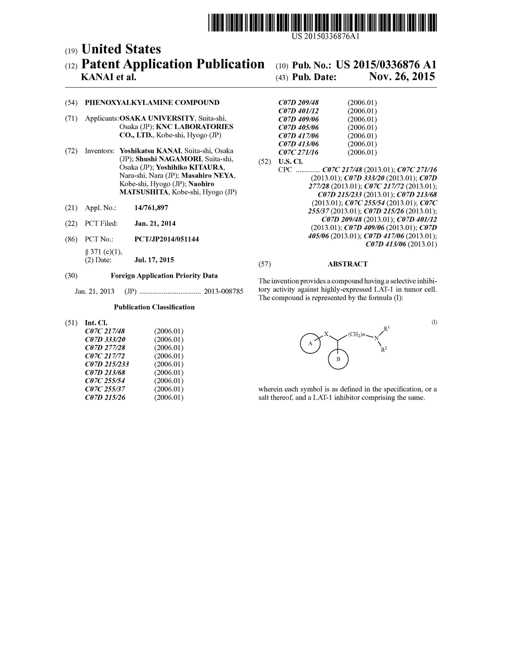 PHENOXYALKYLAMINE COMPOUND - diagram, schematic, and image 01