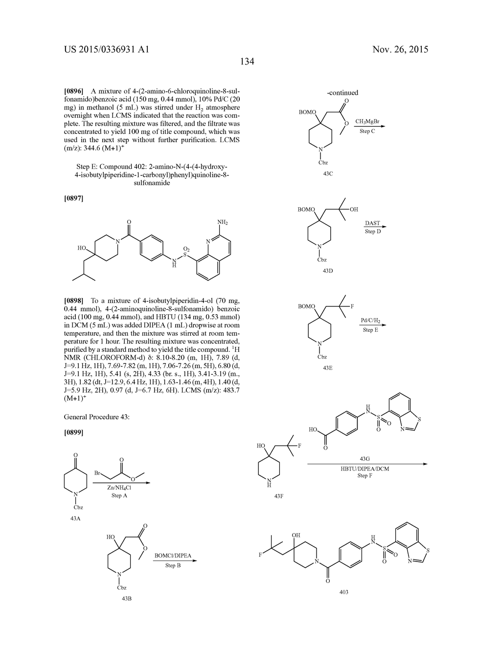 THERAPEUTIC COMPOUNDS AND COMPOSITIONS - diagram, schematic, and image 135