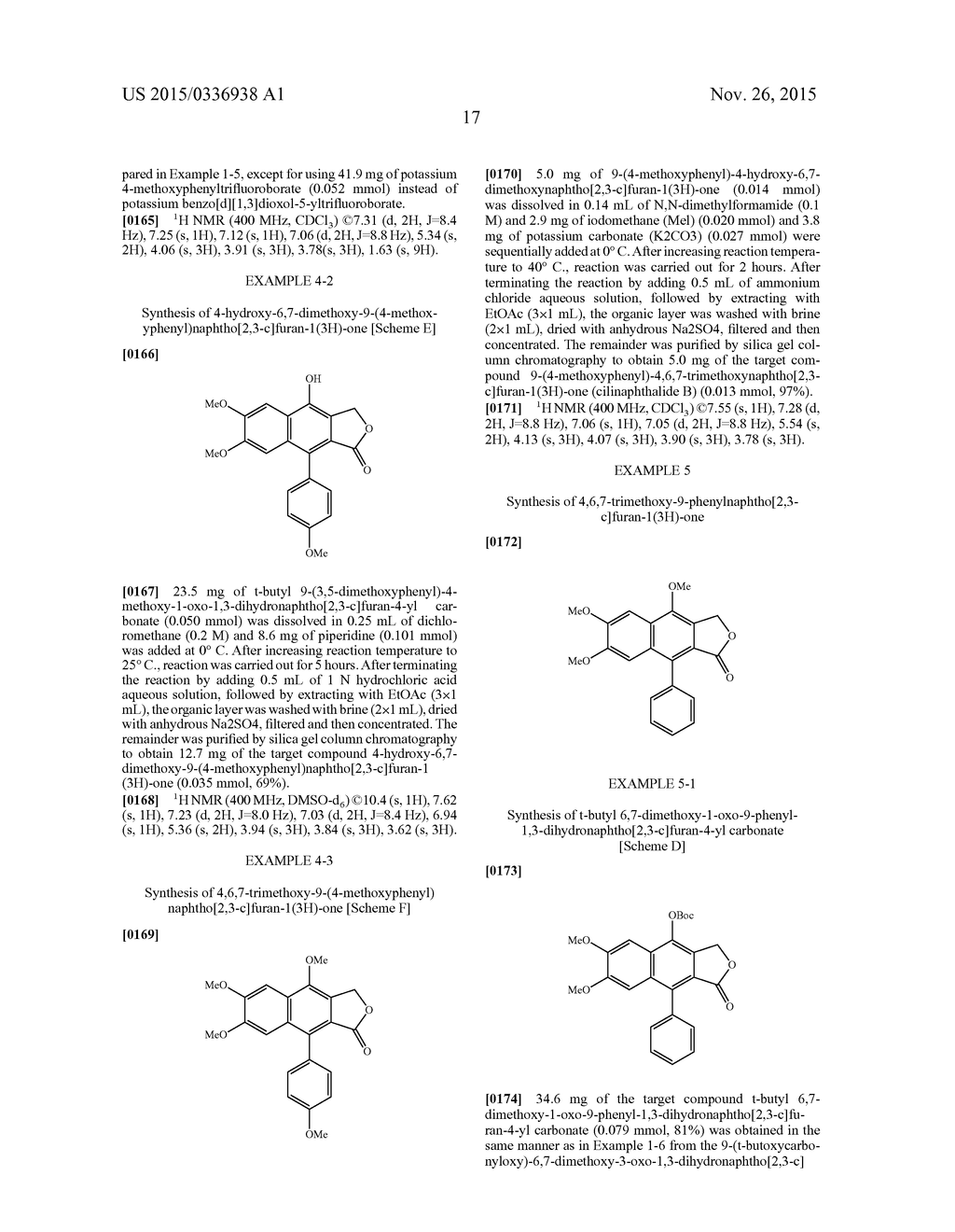 METHOD FOR PREPARATION OF JUSTICIDIN A DERIVATIVES OF ARYLNAPHTHALENE     LIGNAN STRUCTURE - diagram, schematic, and image 18