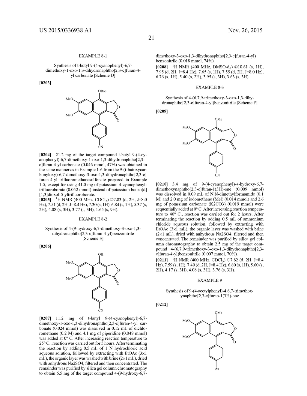METHOD FOR PREPARATION OF JUSTICIDIN A DERIVATIVES OF ARYLNAPHTHALENE     LIGNAN STRUCTURE - diagram, schematic, and image 22