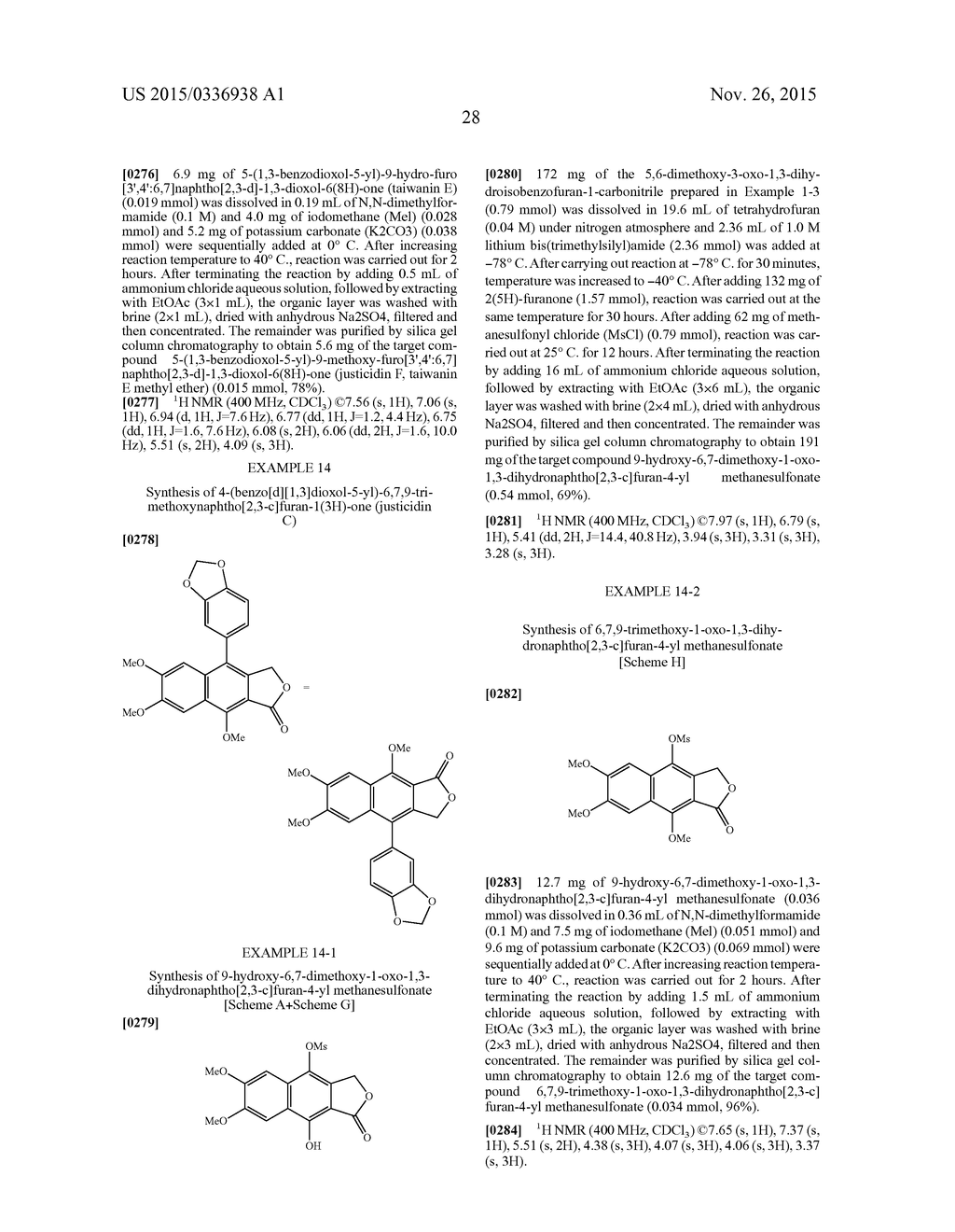 METHOD FOR PREPARATION OF JUSTICIDIN A DERIVATIVES OF ARYLNAPHTHALENE     LIGNAN STRUCTURE - diagram, schematic, and image 29
