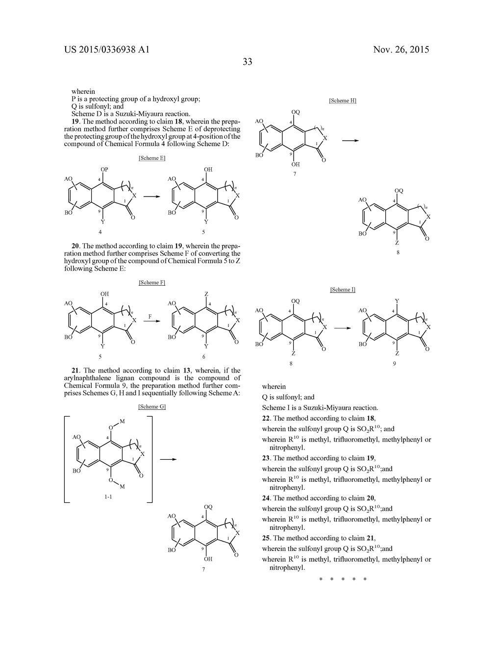 METHOD FOR PREPARATION OF JUSTICIDIN A DERIVATIVES OF ARYLNAPHTHALENE     LIGNAN STRUCTURE - diagram, schematic, and image 34