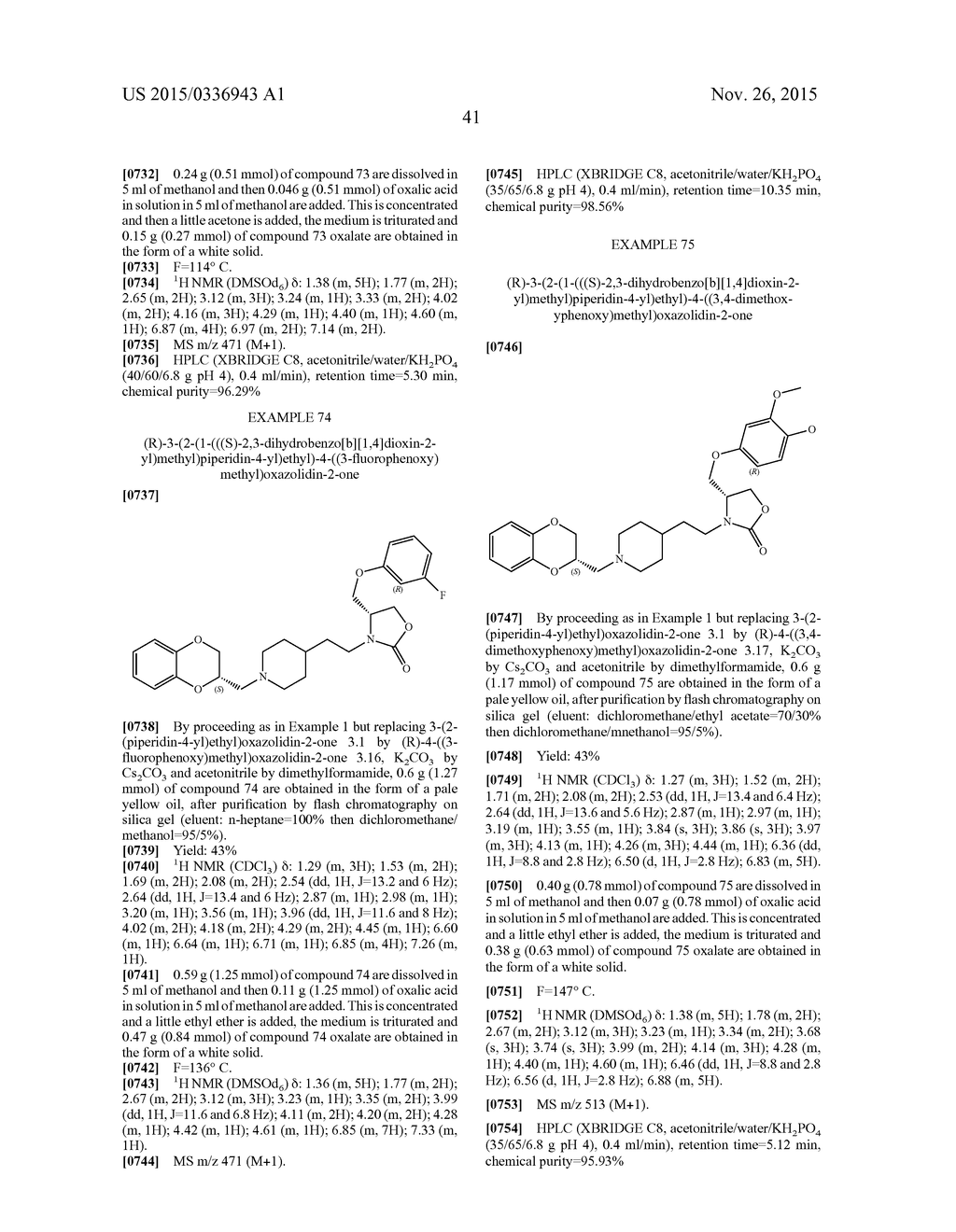 NOVEL BENZODIOXANE-PIPERIDINE DERIVATIVES AND THEIR THERAPEUTIC     APPLICATIONS FOR TREATING NEUROPSYCHIATRIC DISORDERS - diagram, schematic, and image 42