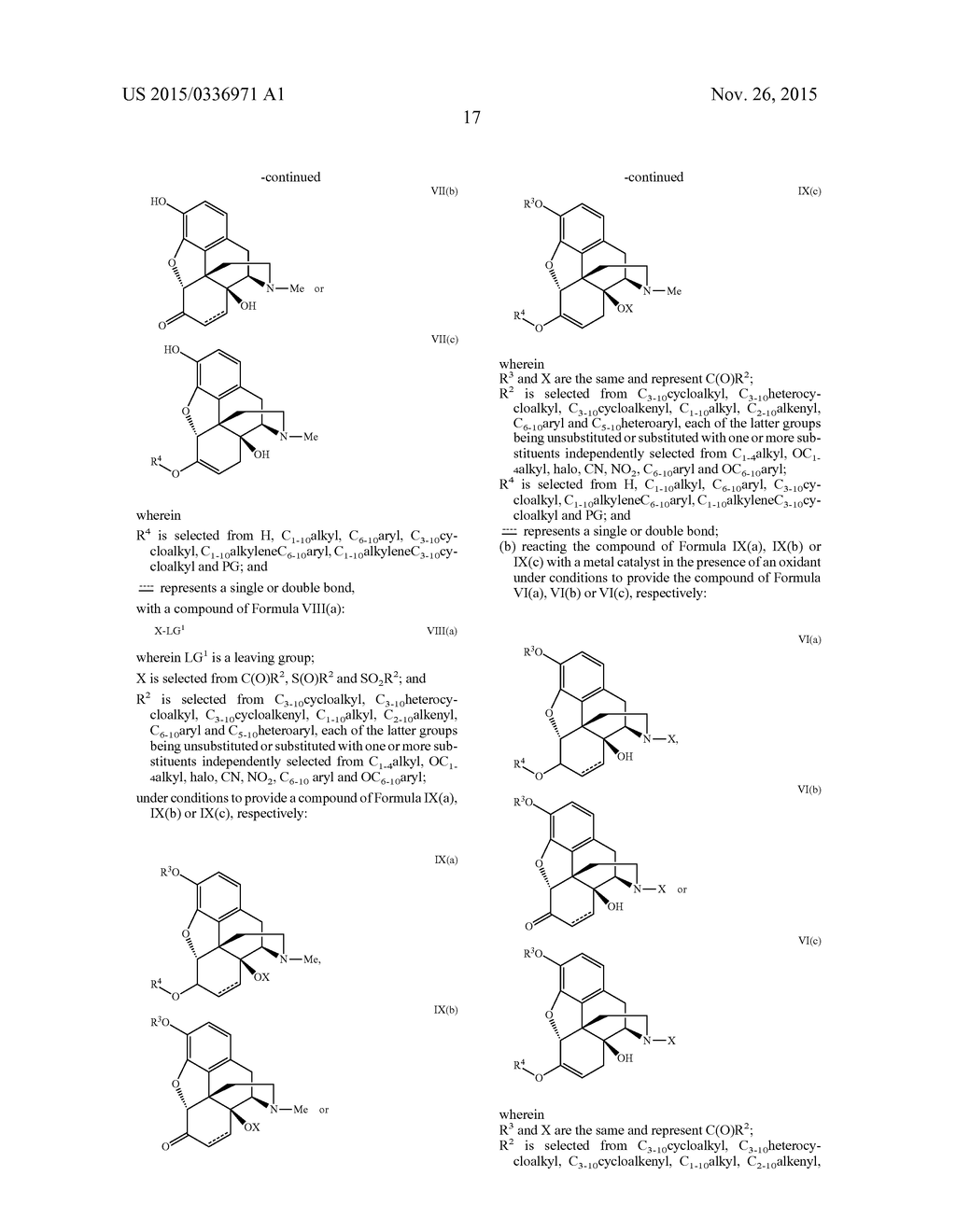 PROCESS FOR THE PREPARATION OF MORPHINE ANALOGS VIA METAL CATALYZED     N-DEMETHYLATION/FUNCTIONALIZATION AND INTRAMOLECULAR GROUP TRANSFER - diagram, schematic, and image 18