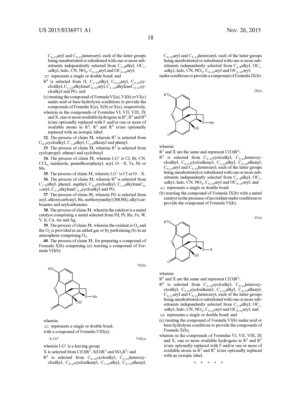 PROCESS FOR THE PREPARATION OF MORPHINE ANALOGS VIA METAL CATALYZED     N-DEMETHYLATION/FUNCTIONALIZATION AND INTRAMOLECULAR GROUP TRANSFER - diagram, schematic, and image 19