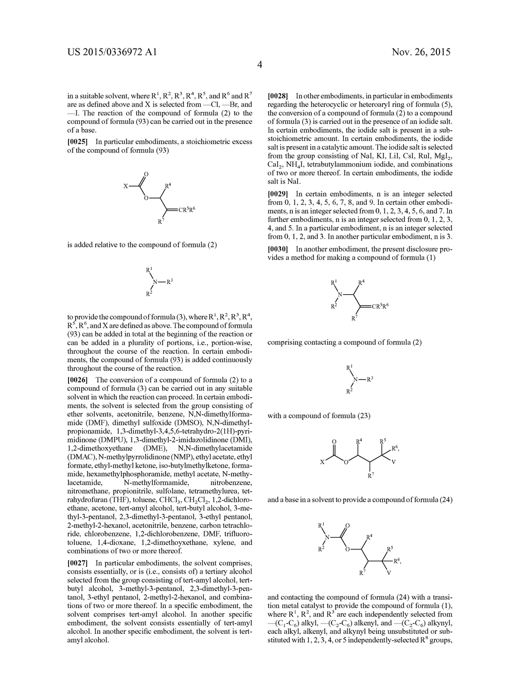 TRANSITION METAL-CATALYZED PROCESSES FOR THE PREPARATION OF N-ALLYL     COMPOUNDS AND USE THEREOF - diagram, schematic, and image 05
