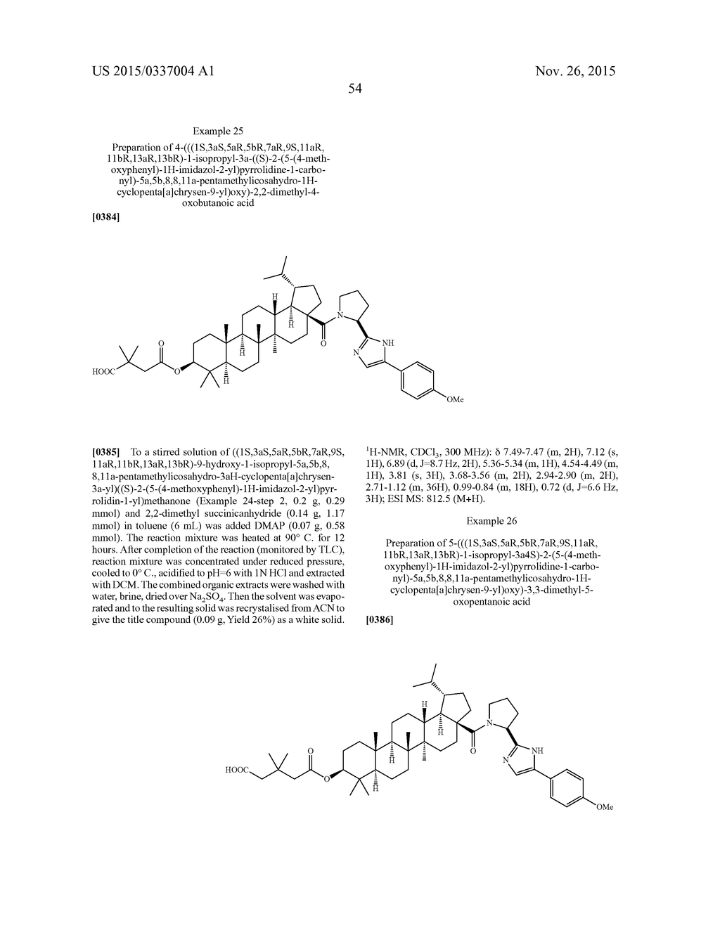 NOVEL BETULINIC ACID PROLINE DERIVATIVES AS HIV INHIBITORS - diagram, schematic, and image 55