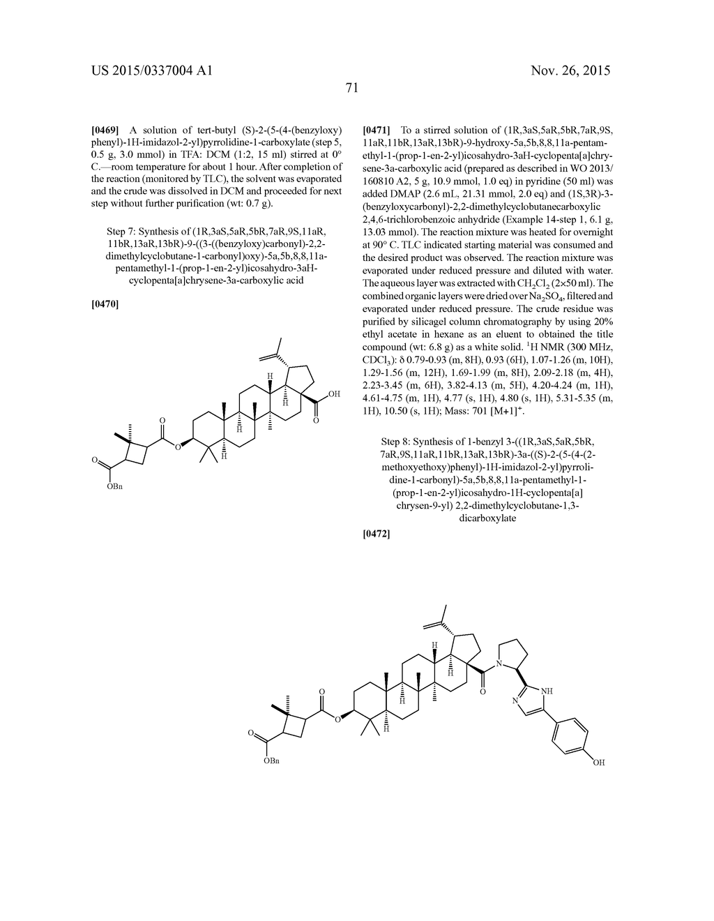 NOVEL BETULINIC ACID PROLINE DERIVATIVES AS HIV INHIBITORS - diagram, schematic, and image 72