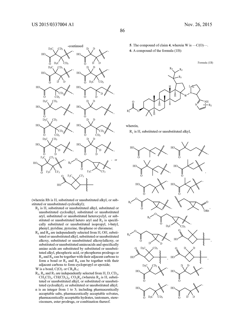 NOVEL BETULINIC ACID PROLINE DERIVATIVES AS HIV INHIBITORS - diagram, schematic, and image 87