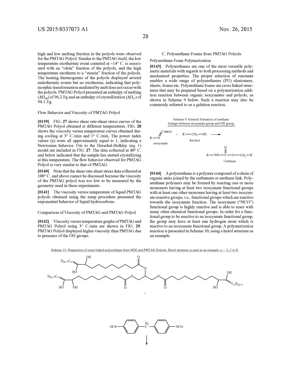 METATHESIZED TRIACYLGLYCEROL POLYOLS FOR USE IN POLYURETHANE APPLICATIONS     AND THEIR RELATED PROPERTIES - diagram, schematic, and image 61