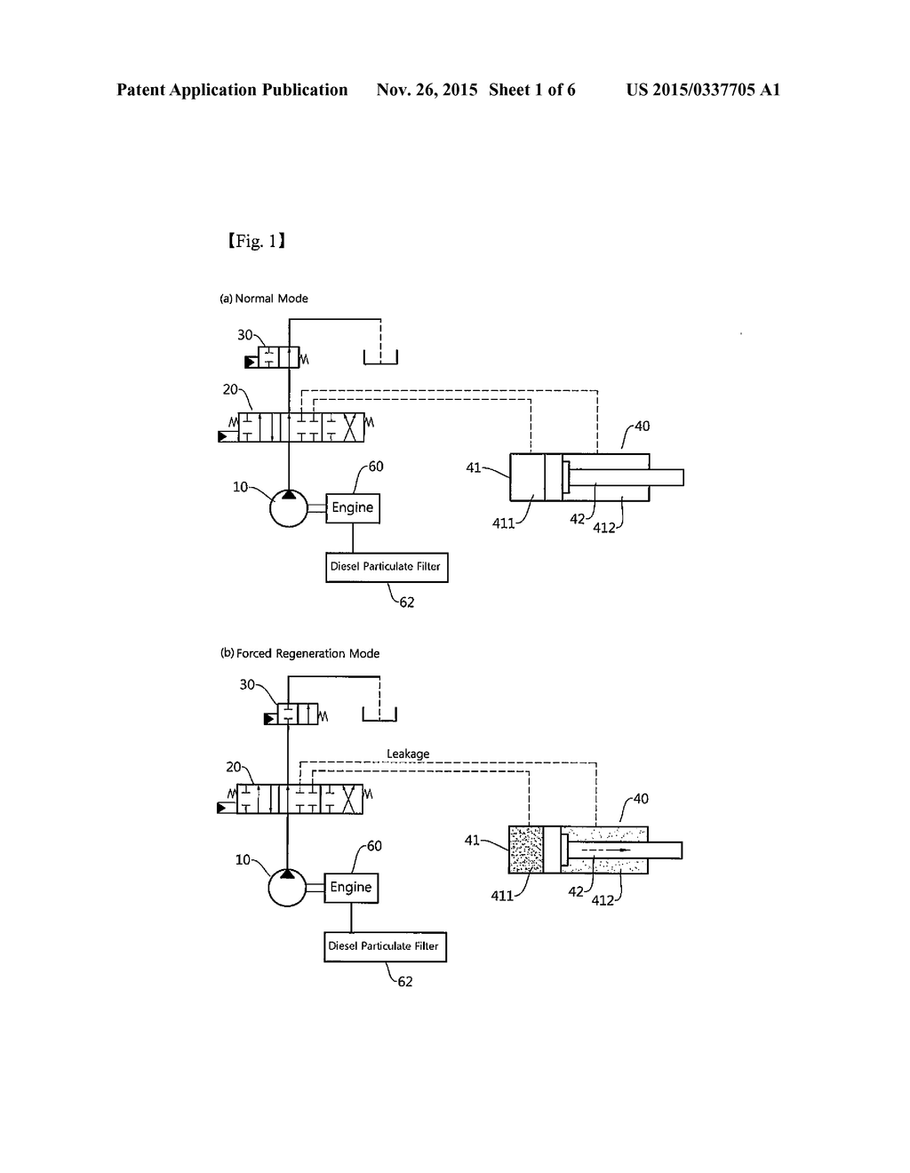 HYDRAULIC CIRCUIT SYSTEM FOR FORCED REGENERATION OF DIESEL PARTICULATE     FILTER - diagram, schematic, and image 02