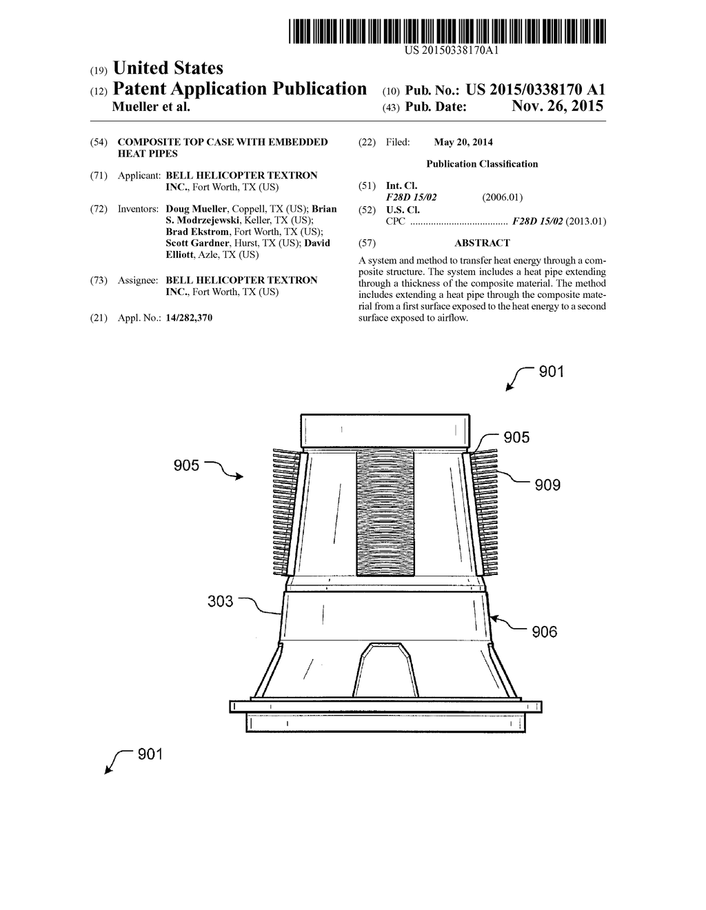 COMPOSITE TOP CASE WITH EMBEDDED HEAT PIPES - diagram, schematic, and image 01