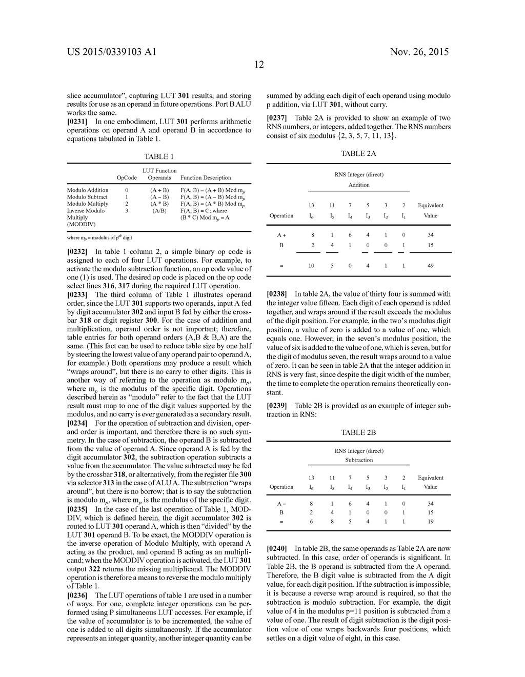 PRODUCT SUMMATION APPARATUS FOR A RESIDUE NUMBER ARITHMETIC LOGIC UNIT - diagram, schematic, and image 112