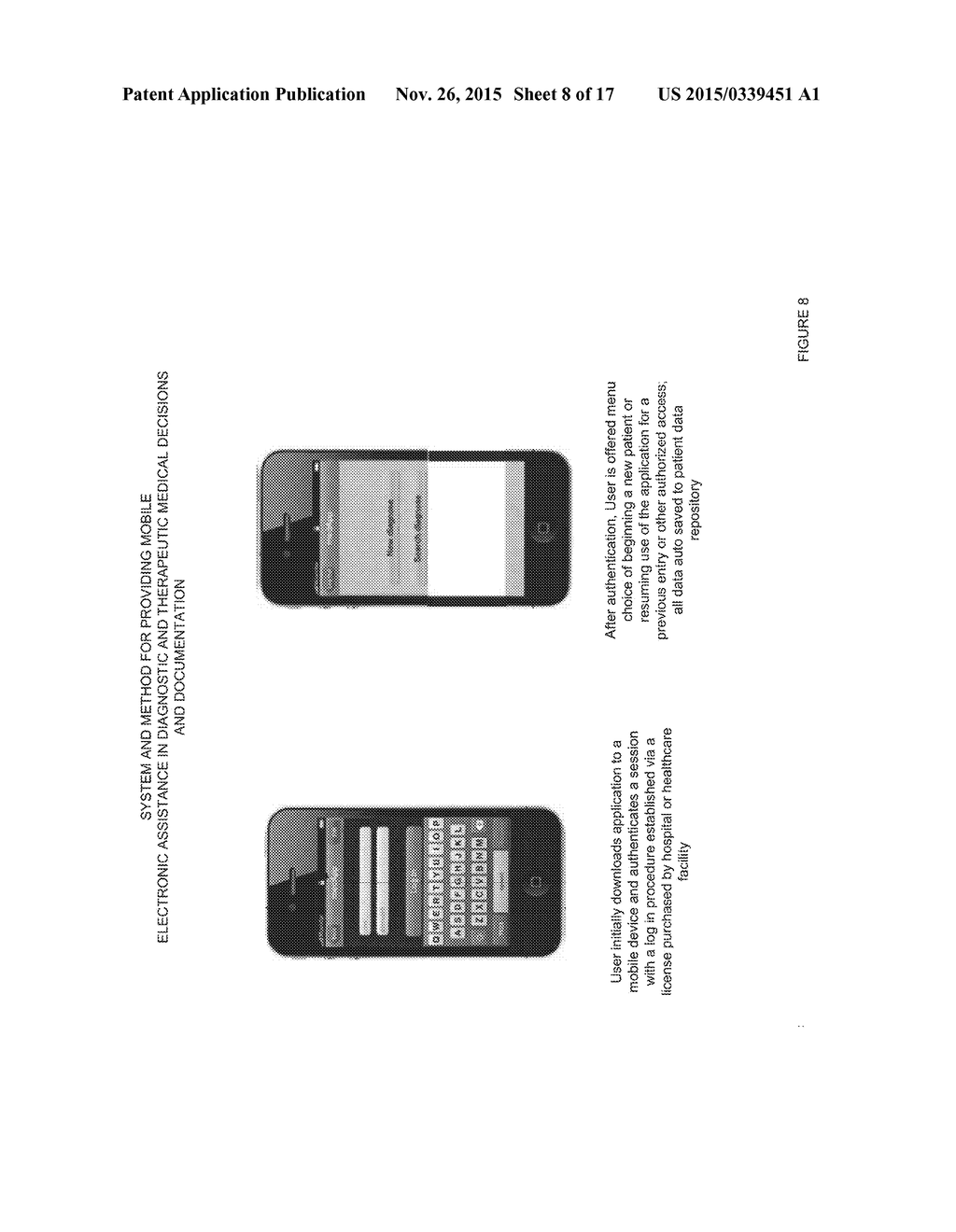 System and Method for Providing Mobile Electronic Assistance in Diagnostic     and Therapeutic Medical Decisions and Documentation - diagram, schematic, and image 09