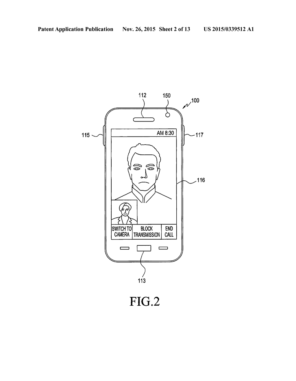 METHOD FOR CORRECTING USER'S GAZE DIRECTION IN IMAGE, MACHINE-READABLE     STORAGE MEDIUM AND COMMUNICATION TERMINAL - diagram, schematic, and image 03