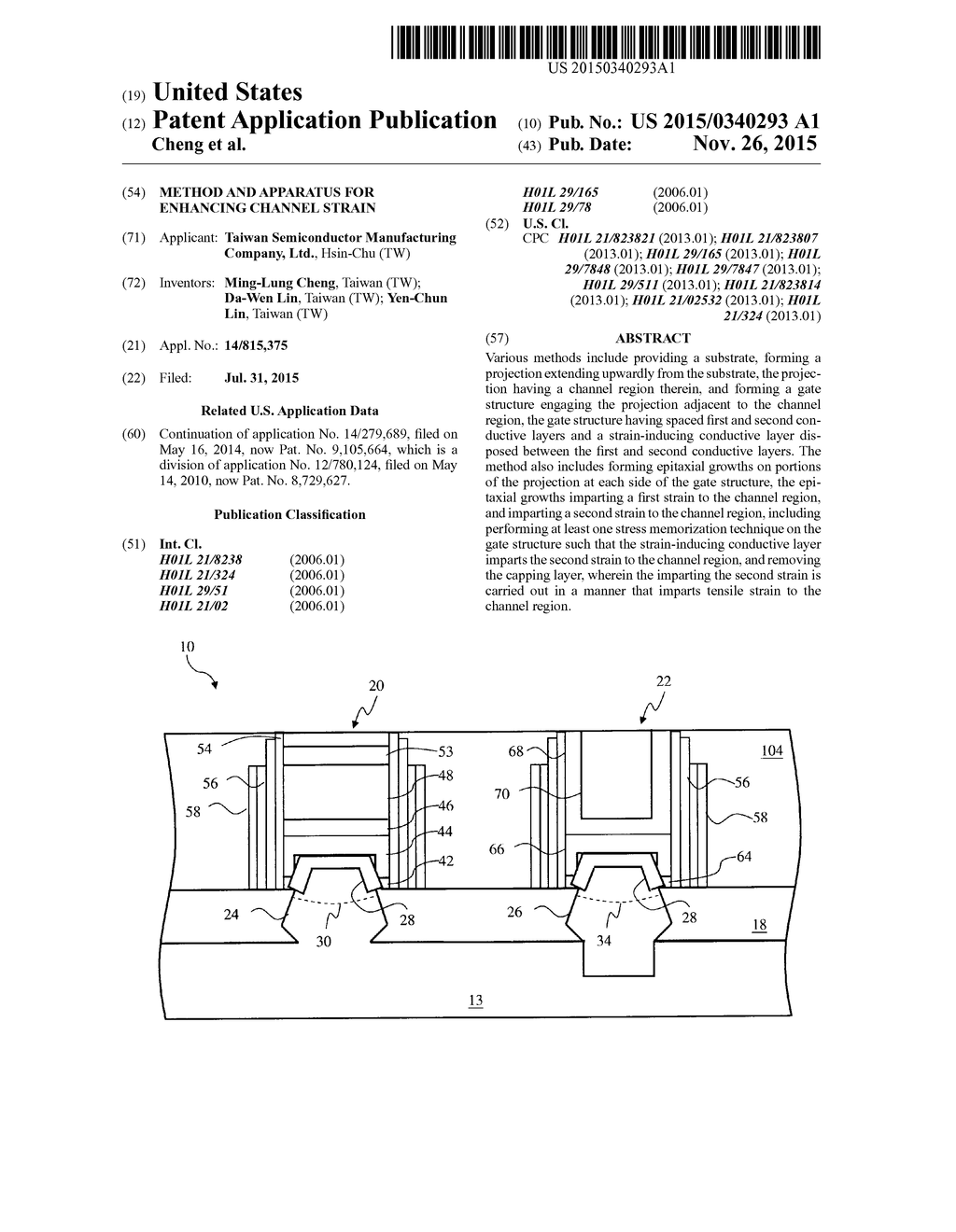 Method and Apparatus For Enhancing Channel Strain - diagram, schematic, and image 01