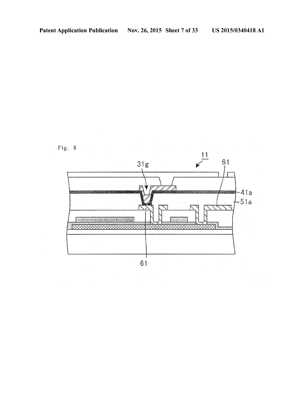 DISPLAY DEVICE SUBSTRATE, DISPLAY DEVICE SUBSTRATE MANUFACTURING METHOD,     DISPLAY DEVICE, LIQUID CRYSTAL DISPLAY DEVICE, LIQUID CRYSTAL DISPLAY     DEVICE MANUFACTURING METHOD AND ORGANIC ELECTROLUMINESCENT DISPLAY DEVICE - diagram, schematic, and image 08