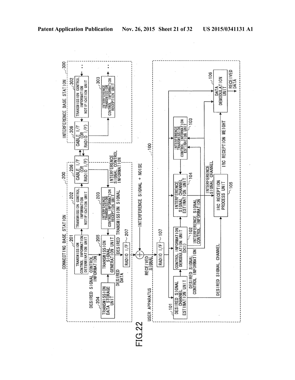 USER APPARATUS, BASE STATION, INTERFERENCE REDUCING METHOD AND     INTERFERENCE REDUCING CONTROL INFORMATION NOTIFICATION METHOD - diagram, schematic, and image 22