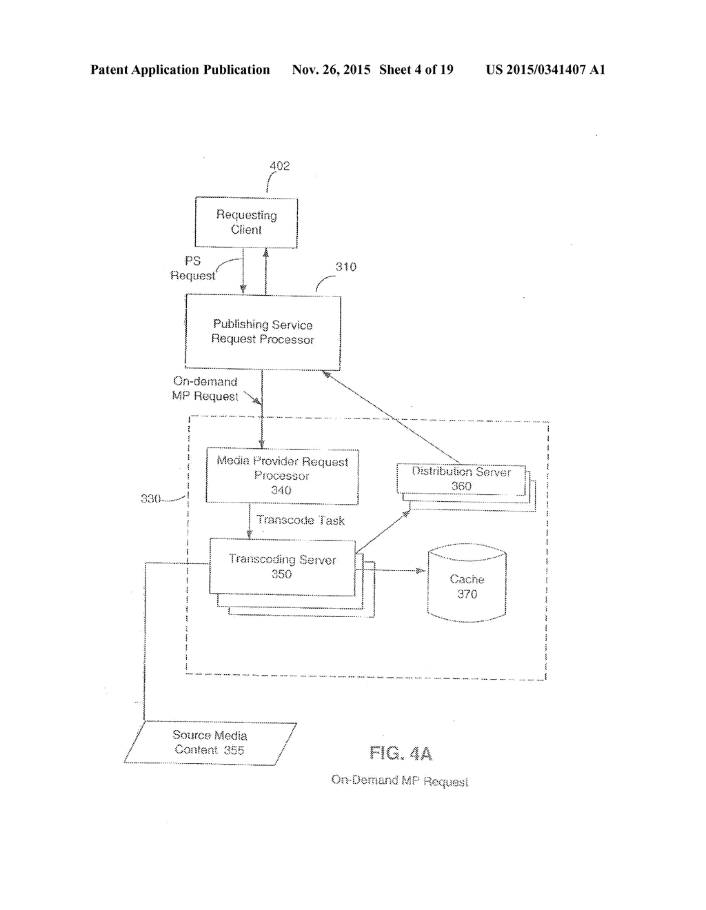 SYSTEM, METHOD, AND COMPUTER PROGRAM PRODUCT FOR MEDIA PUBLISHING REQUEST     PROCESSING - diagram, schematic, and image 05