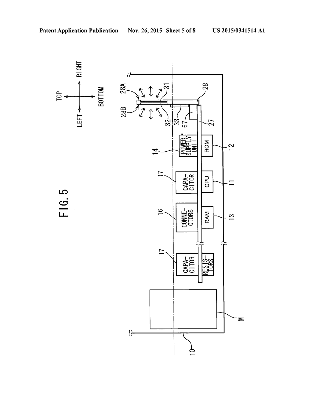 IMAGE READING DEVICE HAVING ANTENNA INCLUDING COMMUNICATION SURFACE     DISPOSED ALONG SIDE WALL - diagram, schematic, and image 06